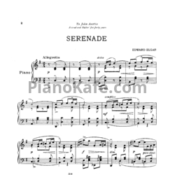 Ноты Эдуард Элгар - Серенада для фортепиано - предпросмотр