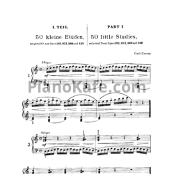 Ноты Карл Черни - Этюды (Сборник) - предпросмотр