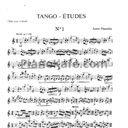 Ноты Astor Piazzolla - Танго-этюд - предпросмотр