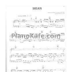 Ноты Pink - Mean - предпросмотр