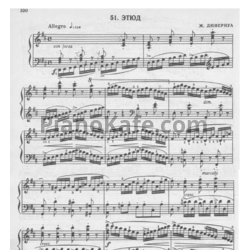 Ноты Ж. Дювернуа - Этюд (Соч. 168, №4)