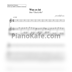 Ноты Duo "Cha-Li-Ro" - Was es ist