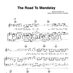 The road to mandalay. Robbie Williams Road to mandalay. Road to mandalay Ноты. Robbie Williams the Road to mandalay Ноты. Road to Hell Ноты.