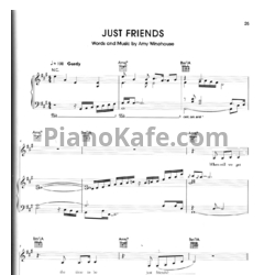 Ноты Amy Winehouse - Just friends - предпросмотр