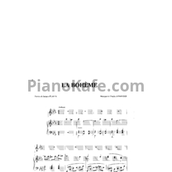 Ноты Charles Aznavour - La boheme - предпросмотр