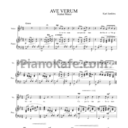 Ноты Karl Jenkins - Ave verum (Stabat Mater) - предпросмотр