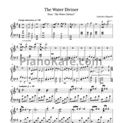 Ноты Ludovico Einaudi - The water diviner - предпросмотр