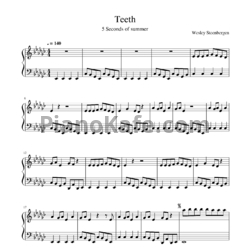 Ноты 5 Seconds of Summer - Teeth - предпросмотр