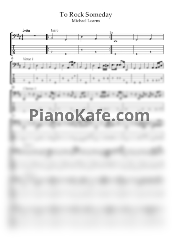 Ноты Michael Learns To Rock - Someday - PianoKafe.com