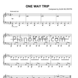 Ноты Alan Silvestri - One way trip - предпросмотр