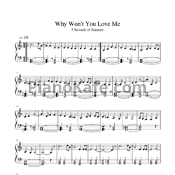 Ноты 5 Seconds of Summer - Why won't you love me