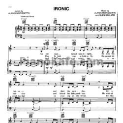 Ноты Alanis Morissette - Ironic