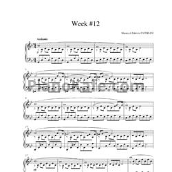 Ноты Fabrizio Paterlini - Week #12 - предпросмотр