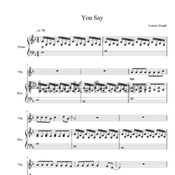 Ноты Lauren Daigle - You say