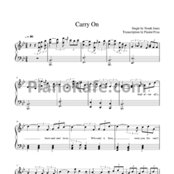 Ноты Norah Jones - Carry on - предпросмотр