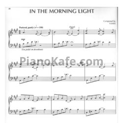 Ноты Yanni - In the morning light - предпросмотр