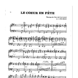 Ноты Paul de Senneville - Le coeur en fete - предпросмотр