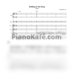 Ноты Adele - Rolling in the deep (Партитура и партии) - предпросмотр