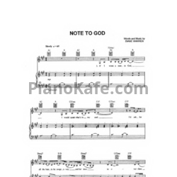 Ноты Charice - Note to god - предпросмотр