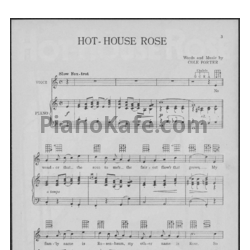 Ноты Cole Porter - Hot-House rose