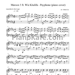 Ноты Maroon 5 - Payphone (Adrian Lee version) - предпросмотр