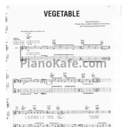 Ноты Radiohead - Vegetable - предпросмотр