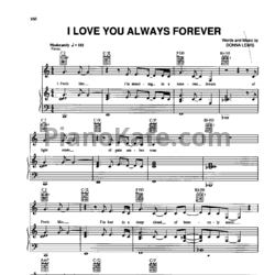 Ноты Donna Lewis - I love you always forever