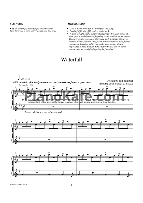 Ноты Jon Schmidt - Piano Solos I (Книга нот) - PianoKafe.com