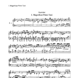 Ноты Иоганн Пахельбель - Фуги на темы Magnificat - предпросмотр