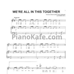 Ноты Robbie Nevil - We're all in this together - предпросмотр