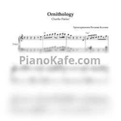 Ноты Charlie Parker - Ornithology - предпросмотр
