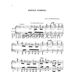 Ноты Луи Моро Готшалк - Marche funebre (Op. 16) - предпросмотр