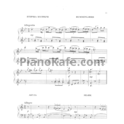 Ноты Жанна Металлиди - Птичка колибри - предпросмотр