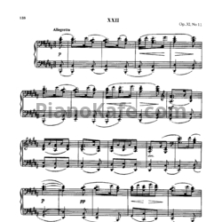 Ноты Сергей Рахманинов - Прелюдия (Oр. 32, №11) H-dur - предпросмотр