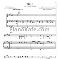 Ноты Ricky Martin - Bella (She's all I ever had) - предпросмотр