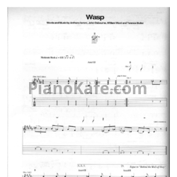 Ноты Black Sabbath - Wasp (Guitar tabs) - предпросмотр