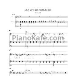 Ноты Paloma Faith - Only love can hurt like this - предпросмотр