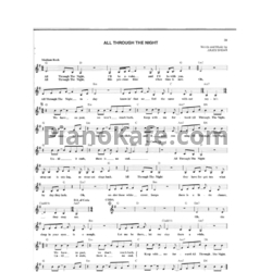 Ноты Cyndi Lauper - All through the night