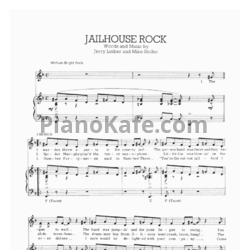 Ноты Elvis Presley - Jailhouse rock (Версия 2) - предпросмотр