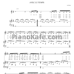 Ноты Léo Ferré - Avec le temps