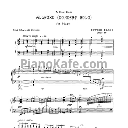 Ноты Эдуард Элгар - Концертное аллегро (Op. 46) - предпросмотр