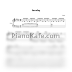 Ноты Hurts - Sunday - предпросмотр