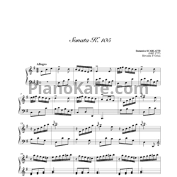 Ноты Д. Скарлатти - Соната K105 - предпросмотр