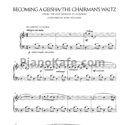Ноты John Williams - Becoming a geisha/The Chairmans waltz - предпросмотр