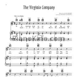 Ноты Alan Menken - Pocachontas (Книга нот) - предпросмотр