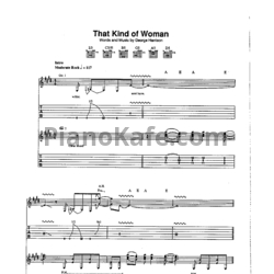 Ноты Gary Moore - That kind of woman (Guitar tabs)
