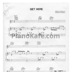 Ноты Brenda Russell - Get here - предпросмотр