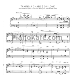 Ноты John Latouche, Ted Fetter, Vernon Duke - Taking a chance on love - предпросмотр