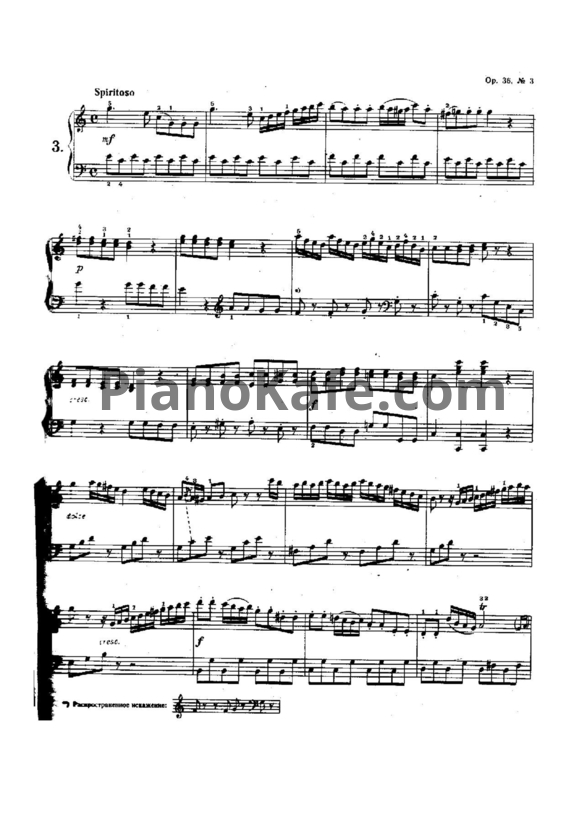 Ноты Муцио Клементи - Соната до мажор (Op. 36, №3) - PianoKafe.com