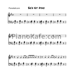 Ноты One Direction - She's not afraid - предпросмотр